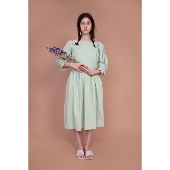 Meadows Hazel cotton Dress Sage US6 - Picture 3 of 12